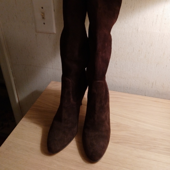 Cole Haan Women's Brown Suede Boots sz8 - Picture 1 of 6